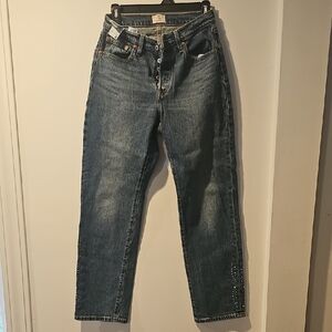 Levi's 501 Curve Jeans Studded Rhinestone Detail Straight Leg W28 L30